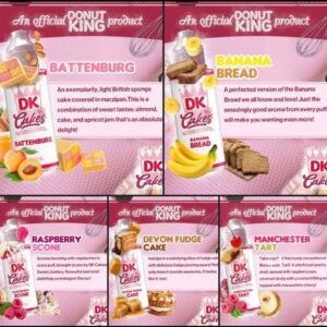 Donut King Cakes 120ml Shortfill Eliquid - Image 5