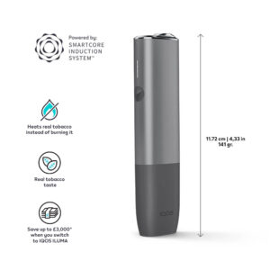 IQOS ILUMA ONE Starter Kit | Pebble Grey | Free (2 Pack) of TEREA Sticks - Image 2