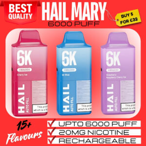 Hail Mary HM6000 6K Disposable Vape Kit | 20MG