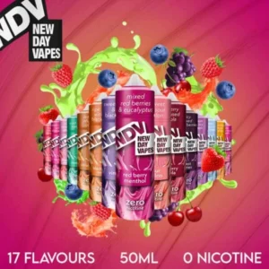 NDV E-Liquid 60ml Shortfill | 70/30 Vg/pg | 12 Incredible Flavors