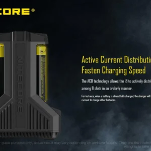 Nitecore I8 Intellicharger | 8 Bay Li-ion/NiMH Battery Charger - Image 6