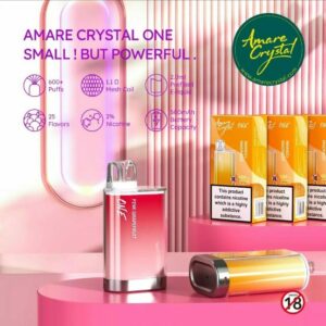 SKE Amare Crystal One 600 Puff Disposable Kit | 20MG - Image 8