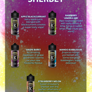 Juice Kings 120ml Shortfill | Sherbet Range - Image 2