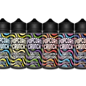 Popcorn Crunch 120ml E-Liquid Shortfill 70/30 VG/PG