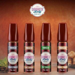 Dinner Lady Tobacco Range E Liquid 60ml Shortfill