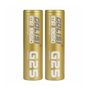 Golisi 18650 2500mAh 25A Battery - Free Plastic Storage Case