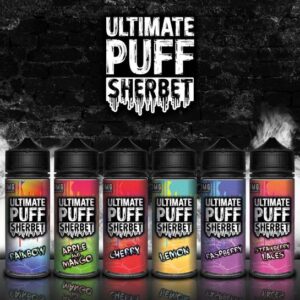 Ultimate Puff Premium E Liquid 120ml Shortfill l Sherbet Series