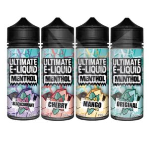 Ultimate E Liquid Menthol Range 120ml Shortfill