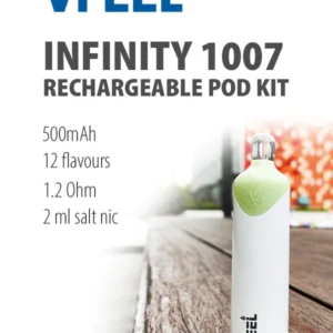 VFEEL Infinity 1007 Rechargeable Pod Vape Kit 500mAh | £4.99 - Image 7