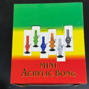 Mini Acrylic Bong Colored Box