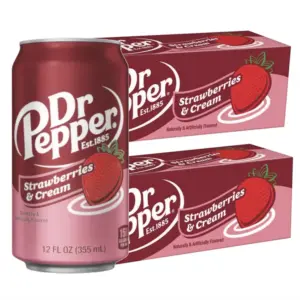 American Dr Pepper Strawberry and Cream 330ml 12Pk