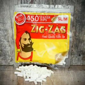 Zig Zag Slim Filter Tips Red 450PK - Image 1