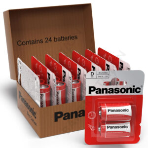 Panasonic D2 Battery Box 12 x 2PK