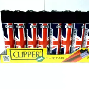 Clipper Lighters 48PK - Union Jack - Image 1