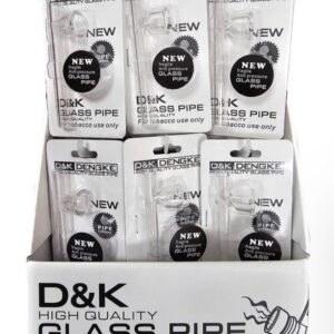 D&K Clear Glass Pipe (24-Pack)