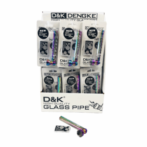 D&K Glass Pipe DK8320CD Rainbow (24-Pack)